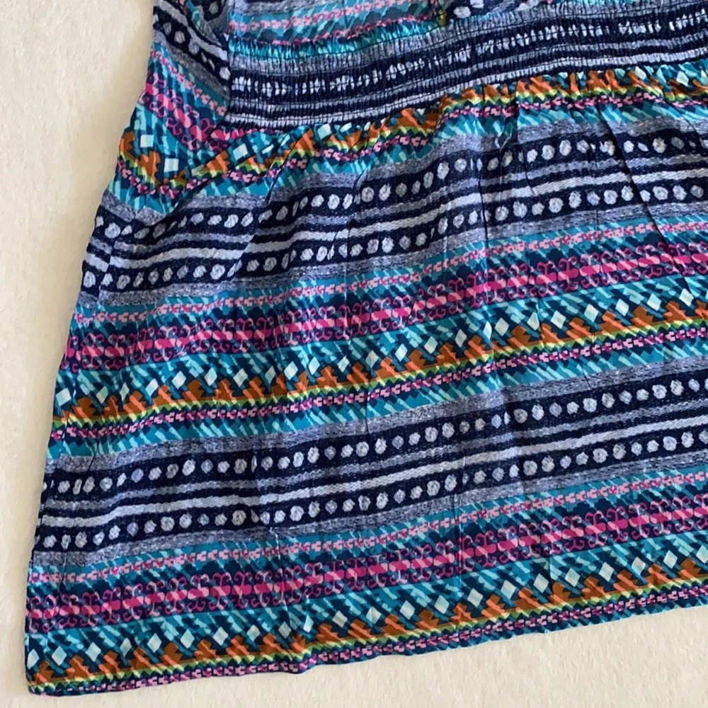 {NWT} Vera Bradley | Indigo Stripe Sleeveless Rayon Pajama Tank Top (M 8-10) - Picture 11 of 15